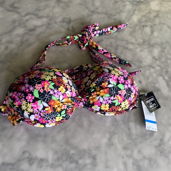 🎉Host Pick🎉 California Waves for Macys Strappy Push Up Swim Top - Picture 4 of 6